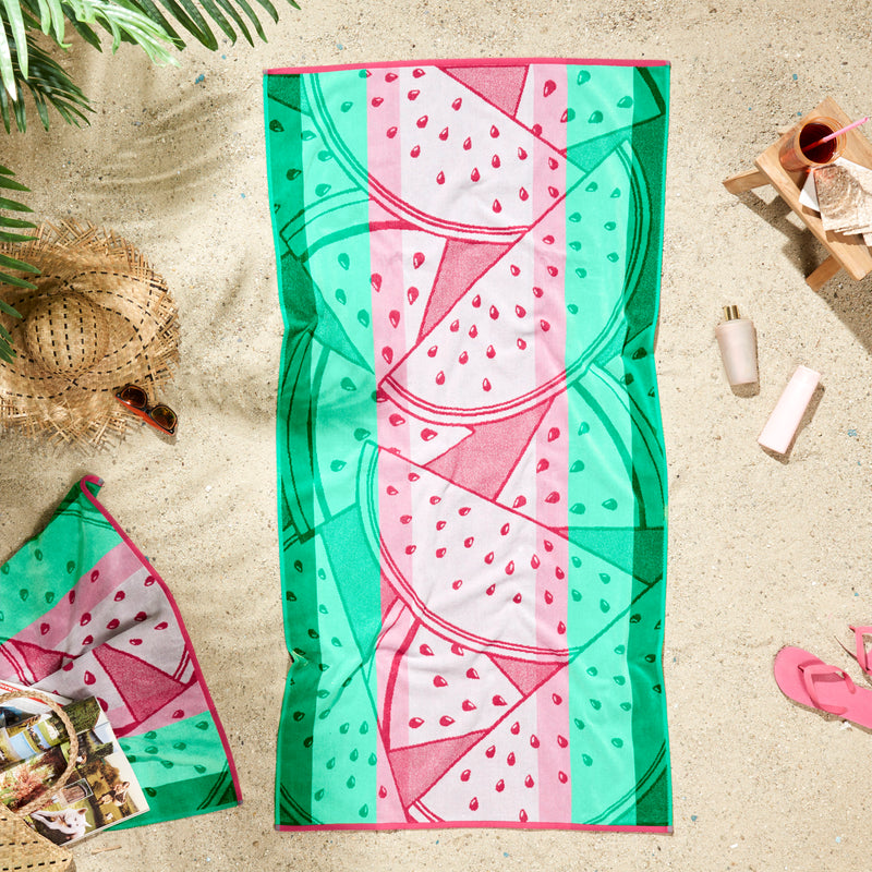 Sea Turtle Design Beach Towel - 100% Turkish Cotton & Sand-Free