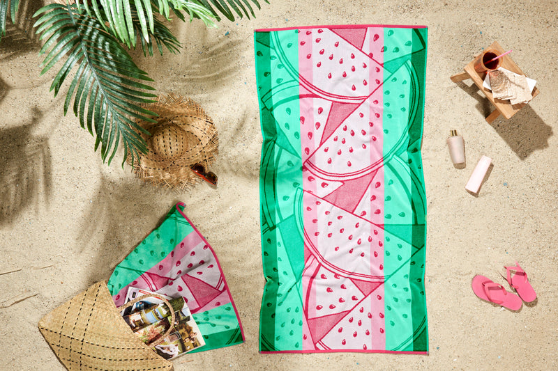 Sea Turtle Design Beach Towel - 100% Turkish Cotton & Sand-Free
