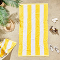 Cabana Stripe Beach Towel - 40x72” Oversized Turkish Cotton
