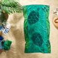Sea Life Design Beach Towel - 500GSM 100% Turkish Cotton & Sand-Free