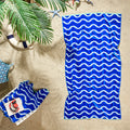 Sea Life Design Beach Towel - 500GSM 100% Turkish Cotton & Sand-Free