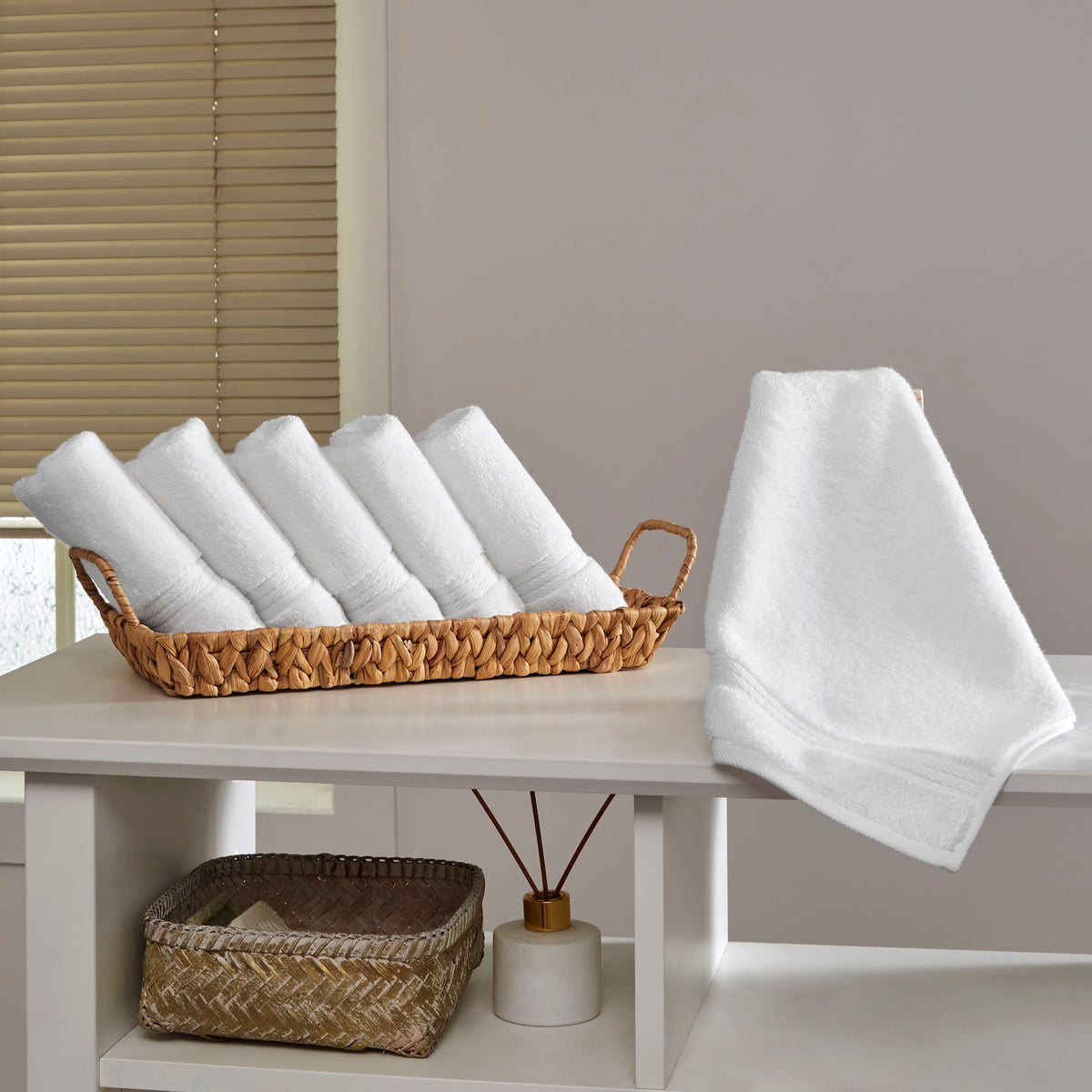 Sarry 6-Piece Washcloth Set - 600 GSM Premium Turkish Cotton