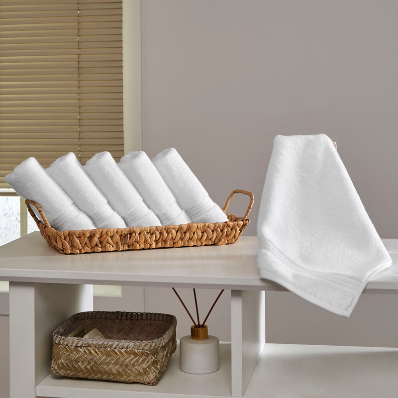 Sarry 6-Piece Washcloth Set - 600 GSM Premium Turkish Cotton
