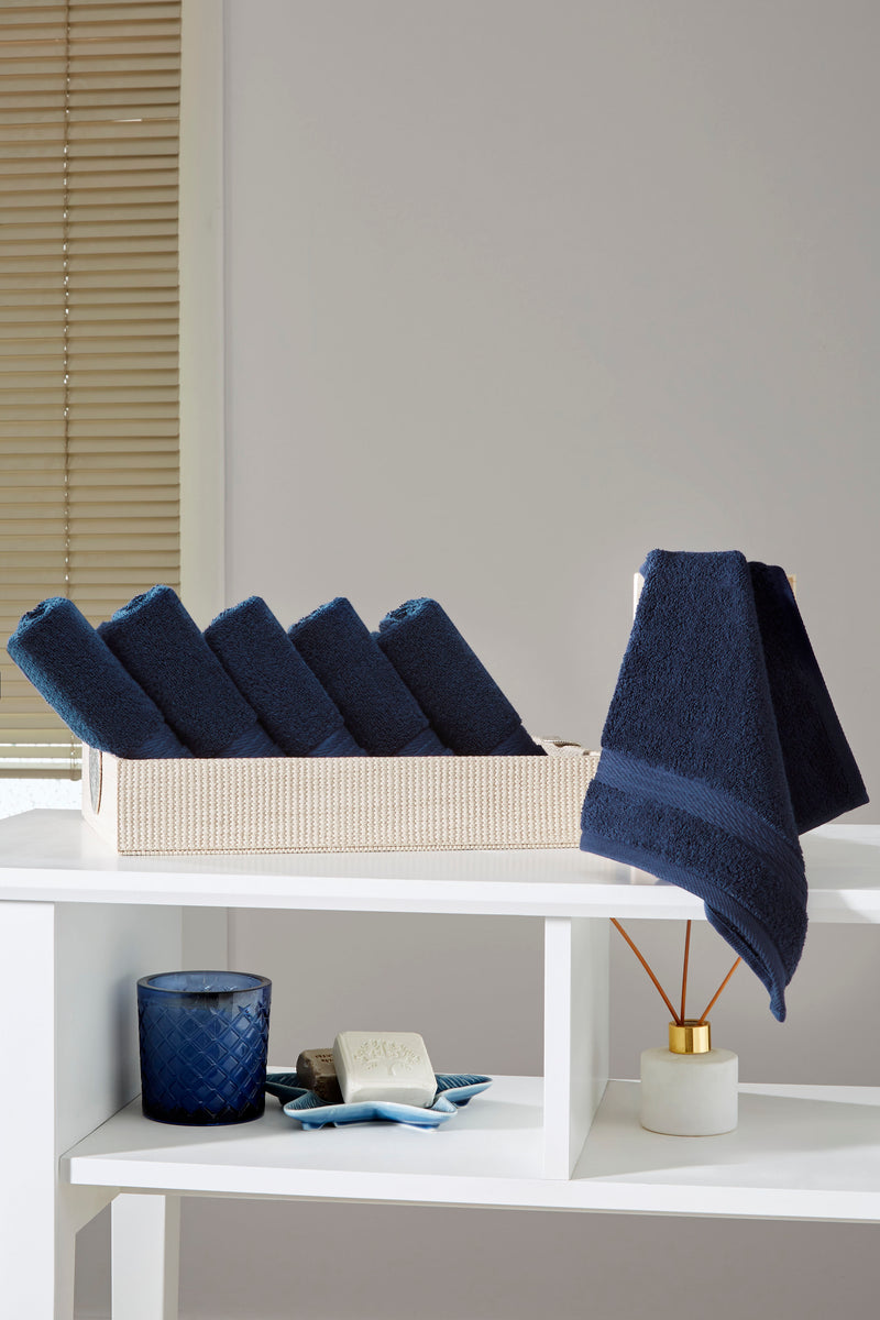 Sarry 6-Piece Washcloth Set - 600 GSM Premium Turkish Cotton