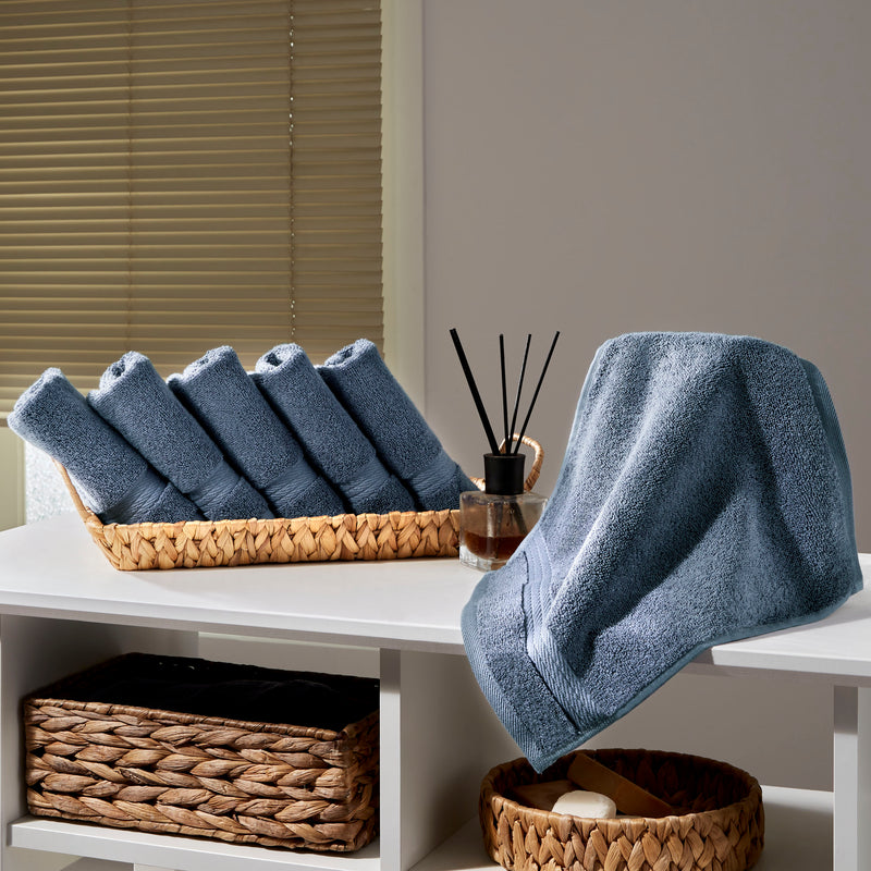 Sarry 6-Piece Washcloth Set - 600 GSM Premium Turkish Cotton