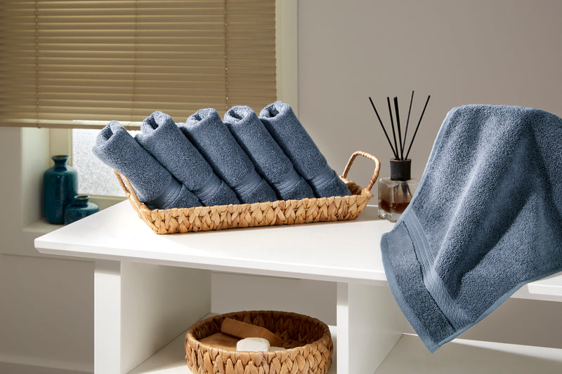 Sarry 6-Piece Washcloth Set - 600 GSM Premium Turkish Cotton