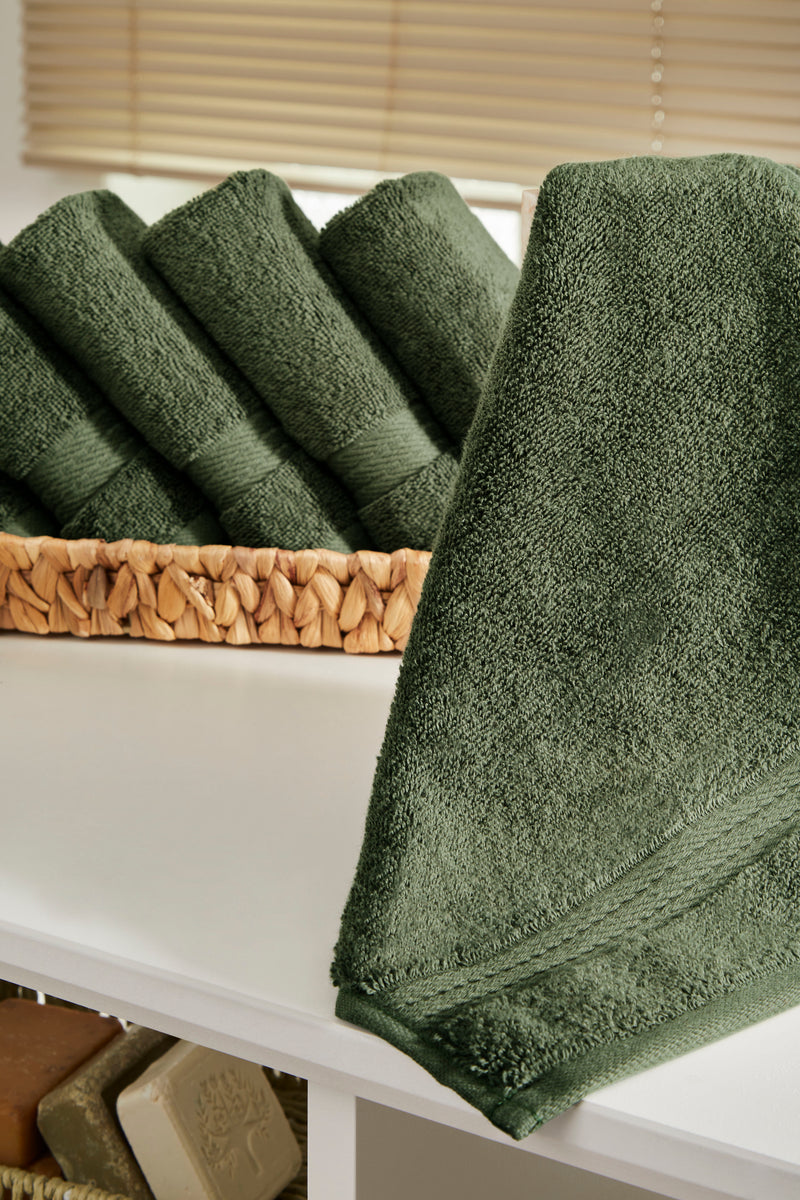 Sarry 6-Piece Washcloth Set - 600 GSM Premium Turkish Cotton