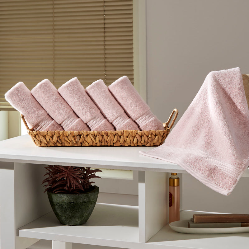 Sarry 6-Piece Washcloth Set - 600 GSM Premium Turkish Cotton