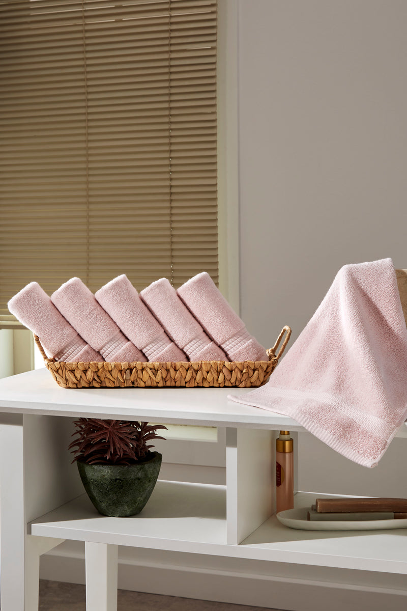 Sarry 6-Piece Washcloth Set - 600 GSM Premium Turkish Cotton