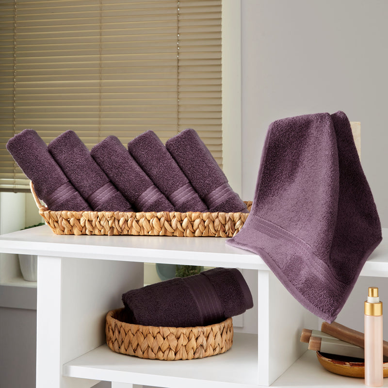 Sarry 6-Piece Washcloth Set - 600 GSM Premium Turkish Cotton