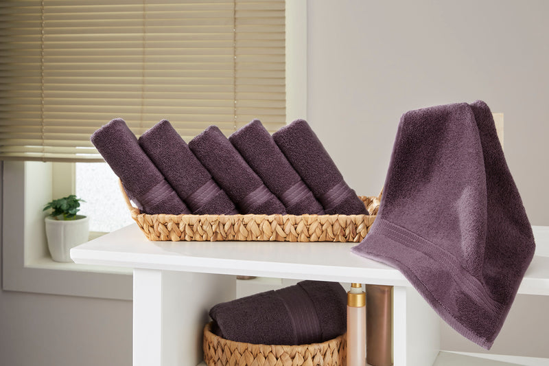 Sarry 6-Piece Washcloth Set - 600 GSM Premium Turkish Cotton