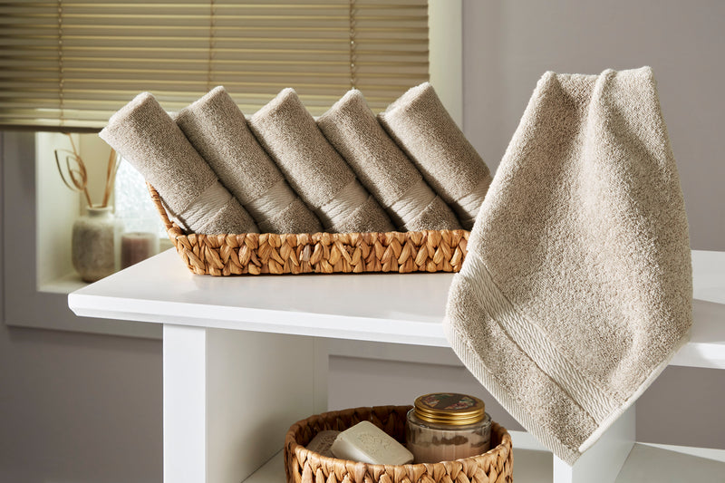 Sarry 6-Piece Washcloth Set - 600 GSM Premium Turkish Cotton