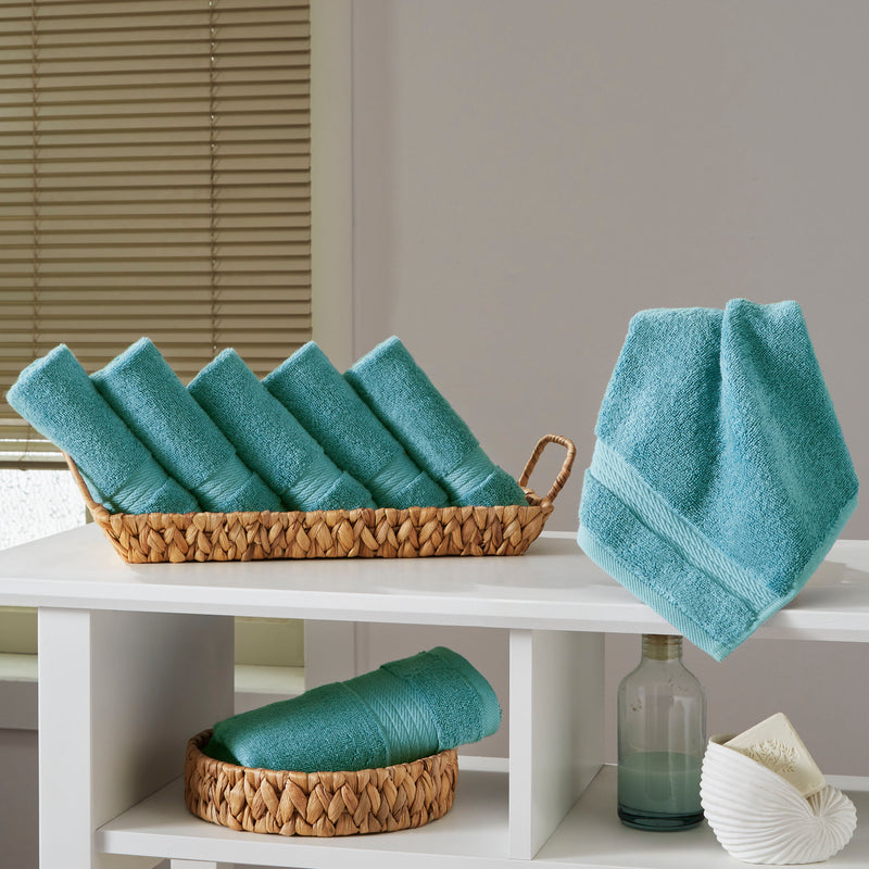 Sarry 6-Piece Washcloth Set - 600 GSM Premium Turkish Cotton