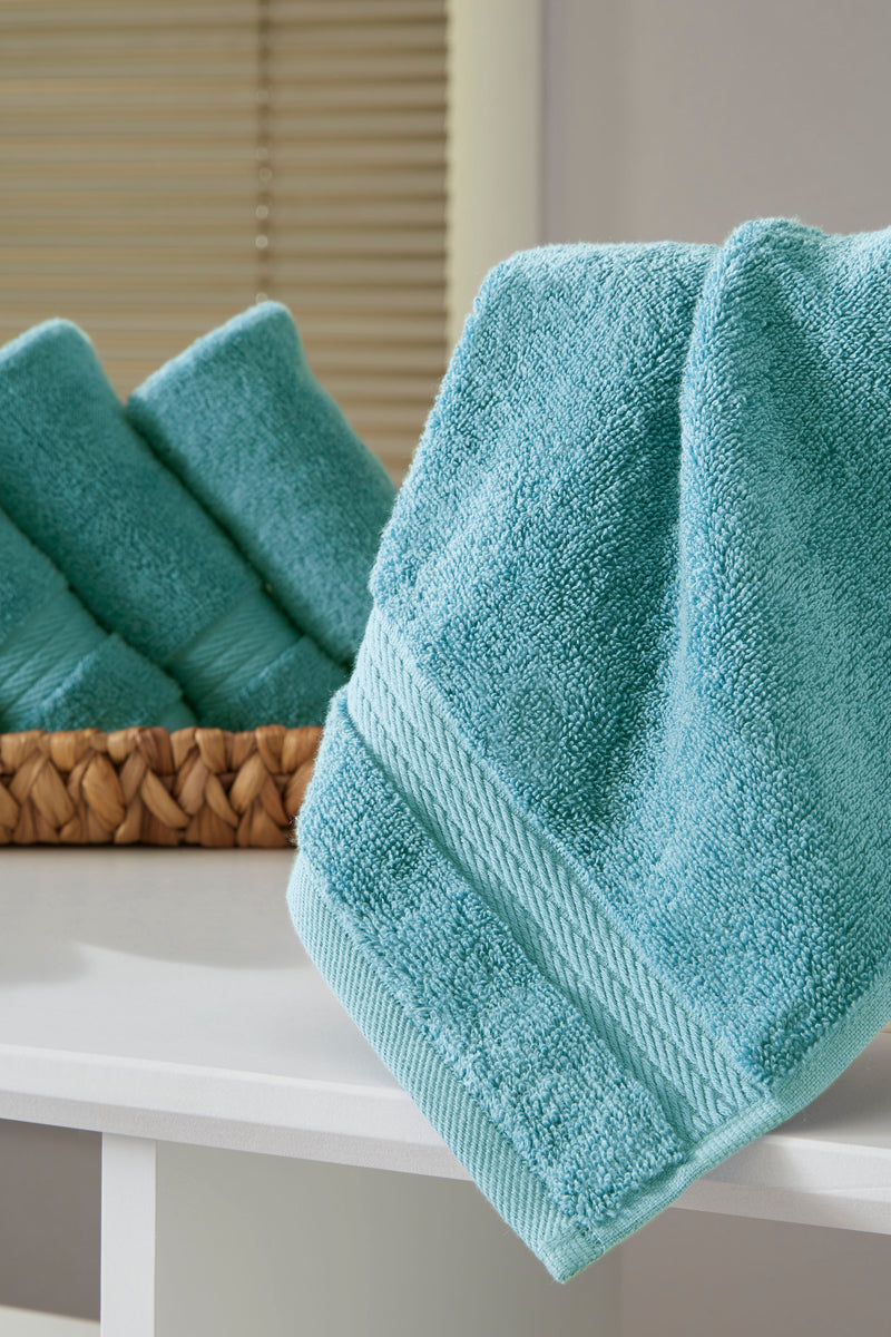 Sarry 6-Piece Washcloth Set - 600 GSM Premium Turkish Cotton