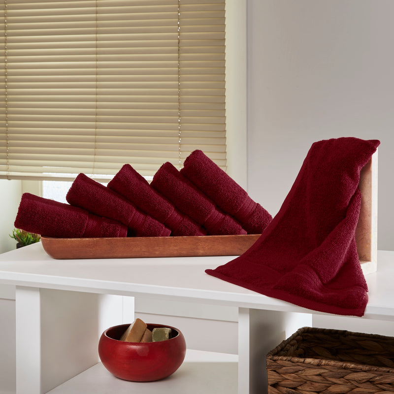 Sarry 6-Piece Washcloth Set - 600 GSM Premium Turkish Cotton
