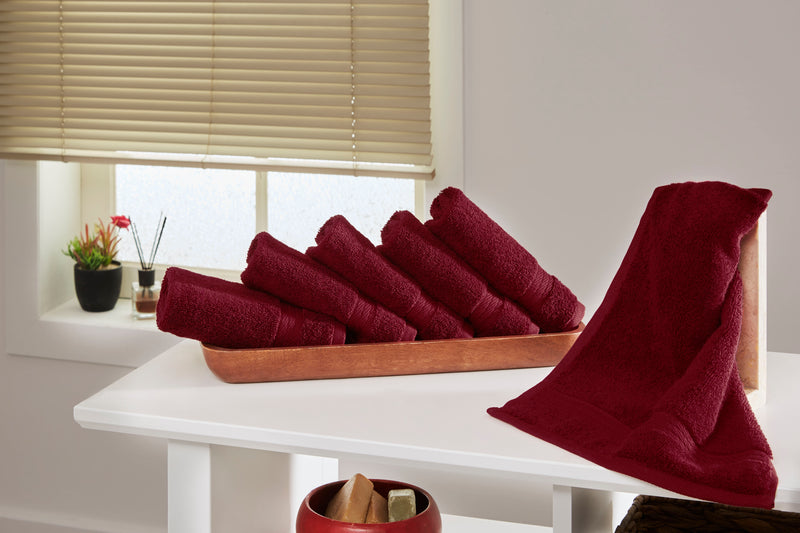 Sarry 6-Piece Washcloth Set - 600 GSM Premium Turkish Cotton