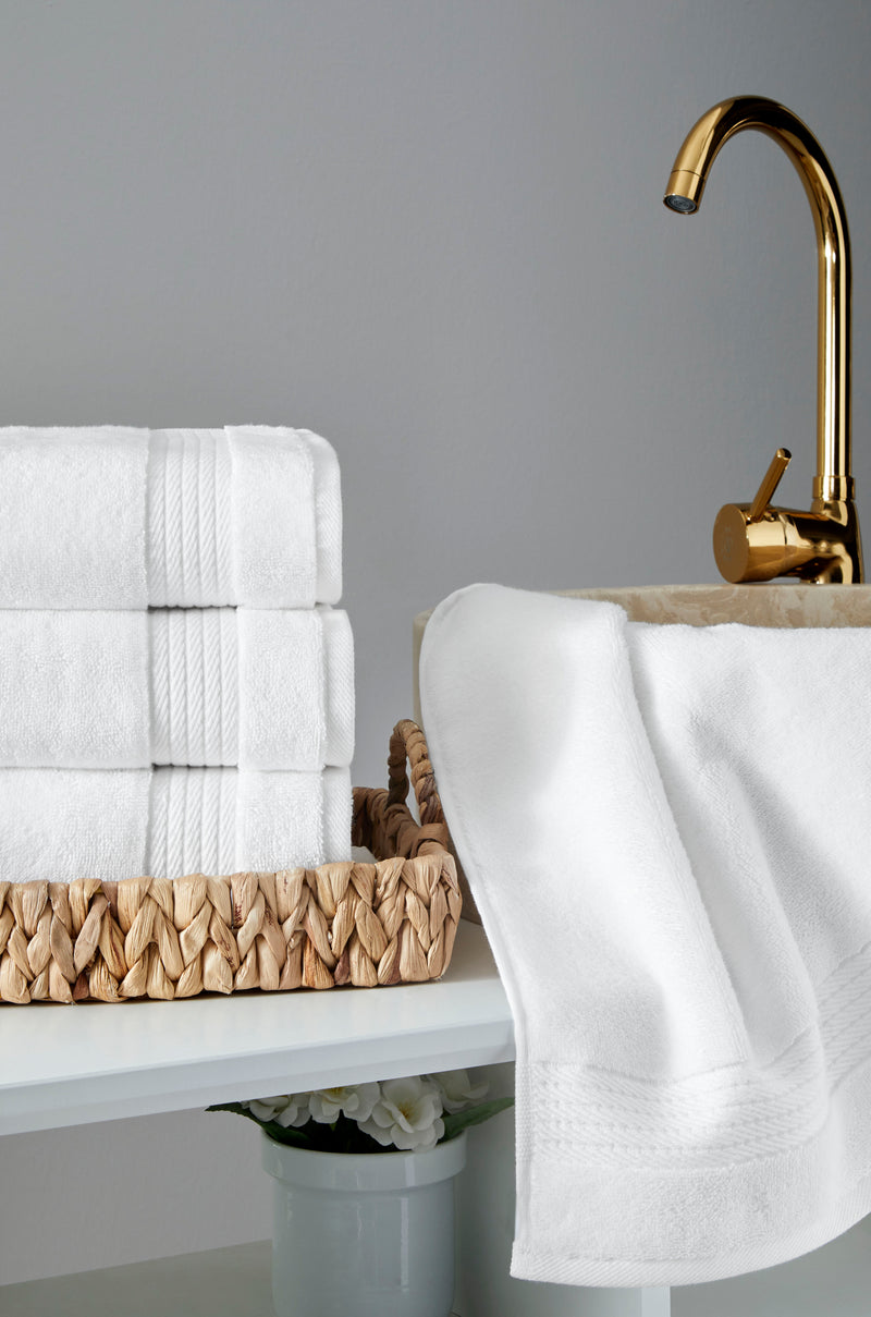 Sarry 4-Piece Hand Towel Set - 16x30 575 GSM Turkish Cotton