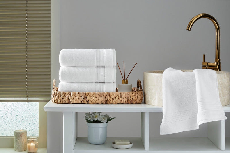 Sarry 4-Piece Hand Towel Set - 16x30 575 GSM Turkish Cotton