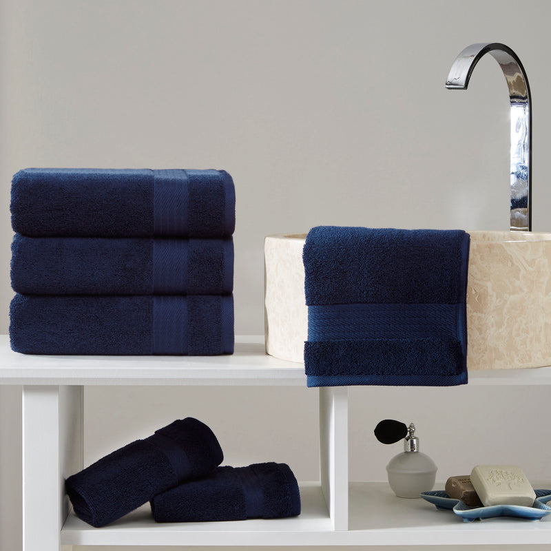 Sarry 4-Piece Hand Towel Set - 16x30 575 GSM Turkish Cotton