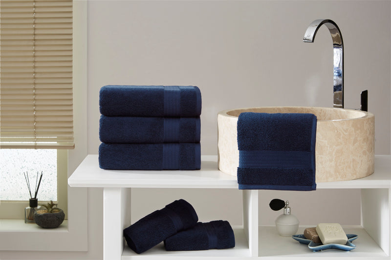 Sarry 4-Piece Hand Towel Set - 16x30 575 GSM Turkish Cotton