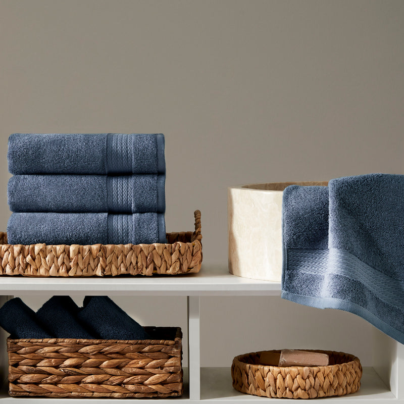 Sarry 4-Piece Hand Towel Set - 16x30 575 GSM Turkish Cotton