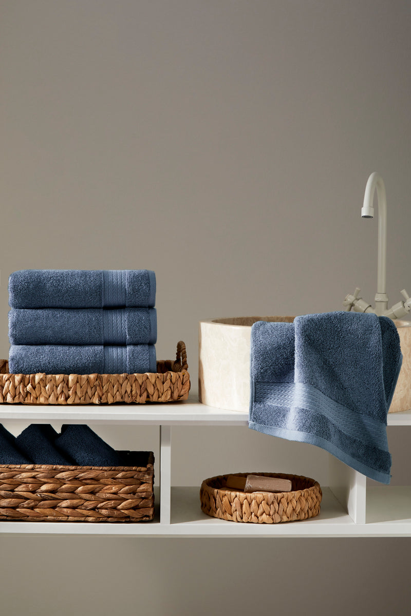 Sarry 4-Piece Hand Towel Set - 16x30 575 GSM Turkish Cotton