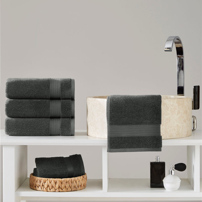 Sarry 4-Piece Hand Towel Set - 16x30 575 GSM Turkish Cotton