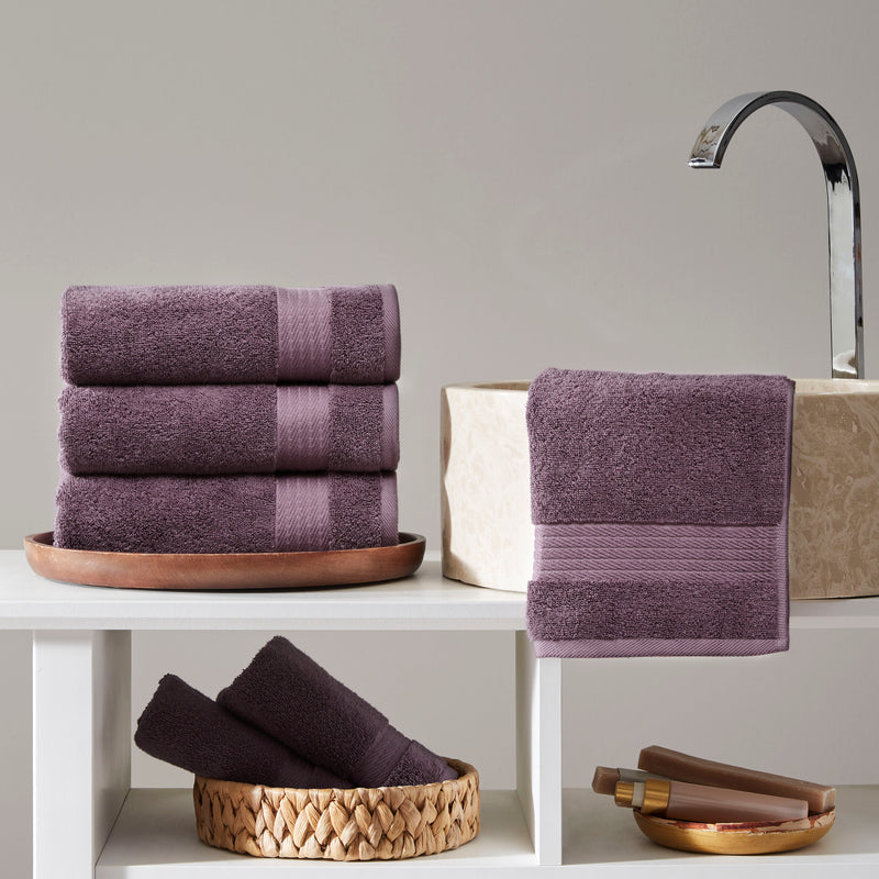 Sarry 4-Piece Hand Towel Set - 16x30 575 GSM Turkish Cotton