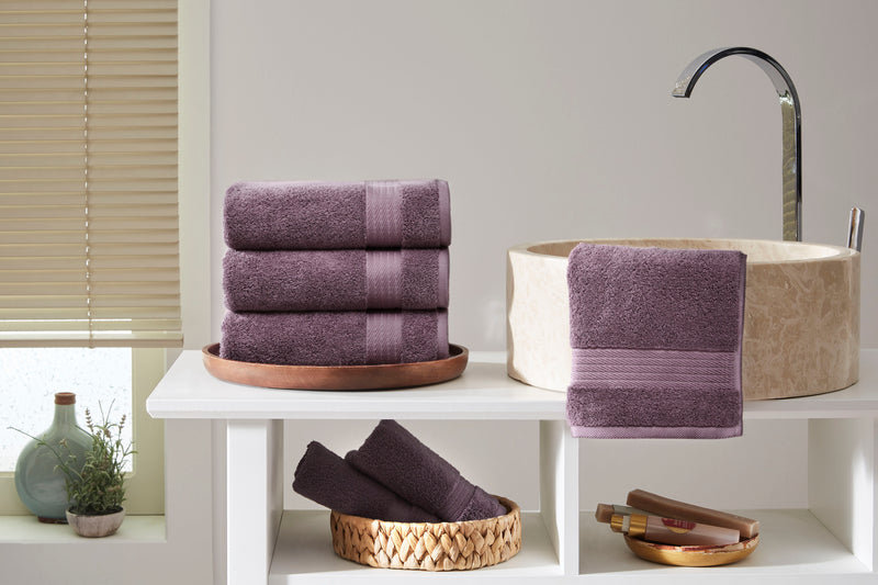 Sarry 4-Piece Hand Towel Set - 16x30 575 GSM Turkish Cotton