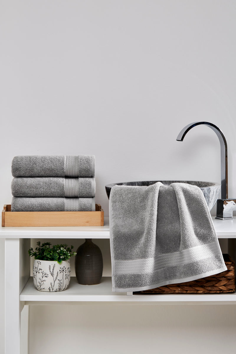Sarry 4-Piece Hand Towel Set - 16x30 575 GSM Turkish Cotton