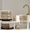 Sarry 4-Piece Hand Towel Set - 16x30 575 GSM Turkish Cotton
