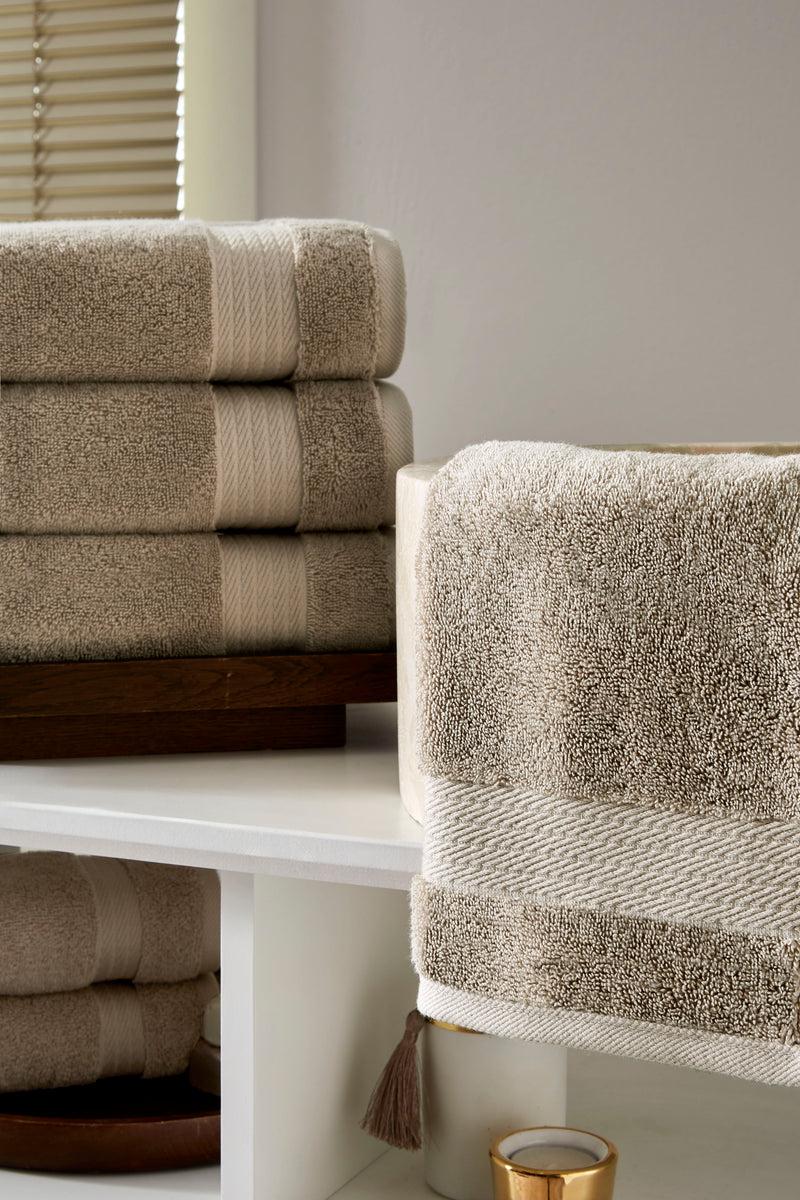 Sarry 4-Piece Hand Towel Set - 16x30 575 GSM Turkish Cotton