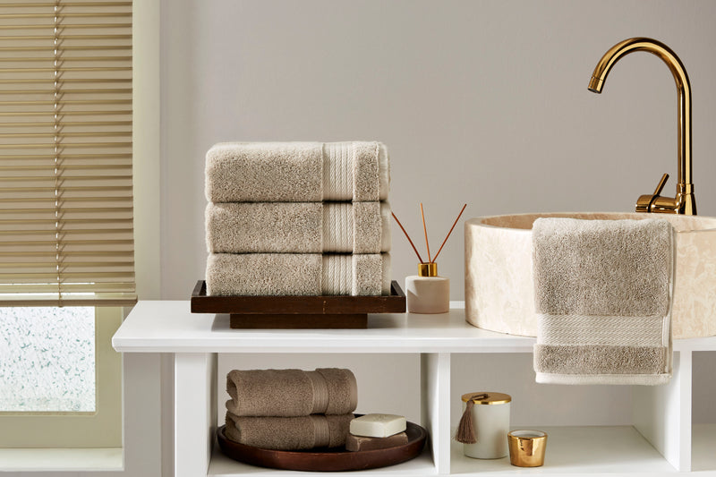 Sarry 4-Piece Hand Towel Set - 16x30 575 GSM Turkish Cotton