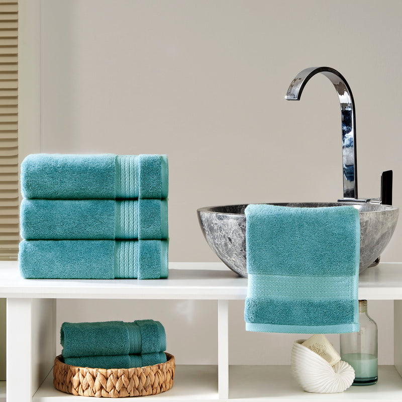 Sarry 4-Piece Hand Towel Set - 16x30 575 GSM Turkish Cotton