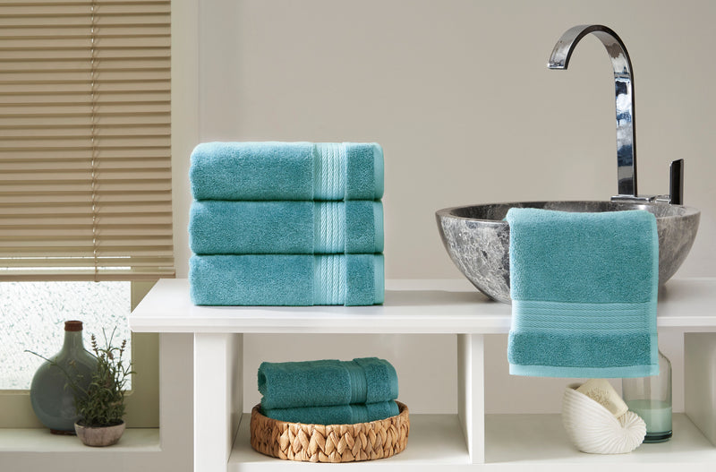 Sarry 4-Piece Hand Towel Set - 16x30 575 GSM Turkish Cotton