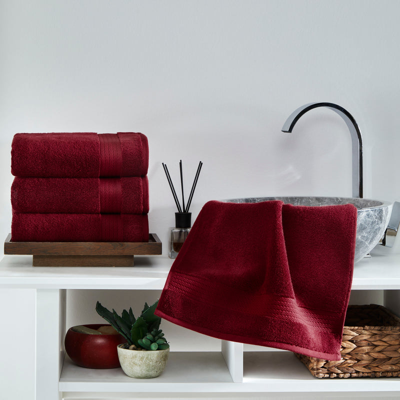 Sarry 4-Piece Hand Towel Set - 16x30 575 GSM Turkish Cotton