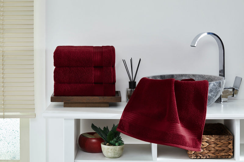 Sarry 4-Piece Hand Towel Set - 16x30 575 GSM Turkish Cotton
