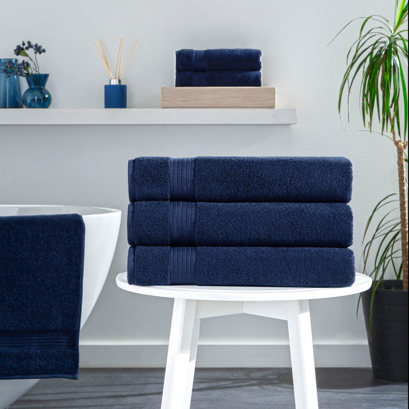 Sarry 4-Piece Bath Towel Set - 30x60” 550 GSM Luxury Turkish Cotton