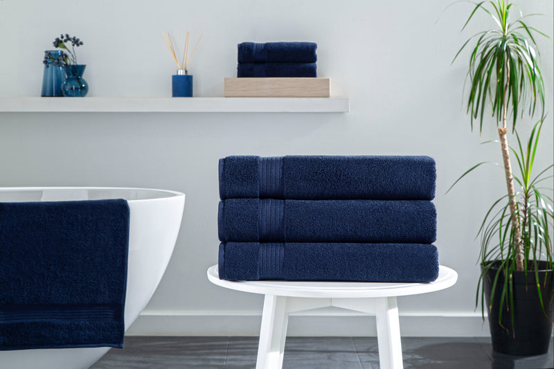 Sarry 4-Piece Bath Towel Set - 30x60” 550 GSM Luxury Turkish Cotton