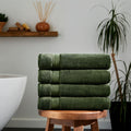 Sarry 4-Piece Bath Towel Set - 30x60” 550 GSM Luxury Turkish Cotton