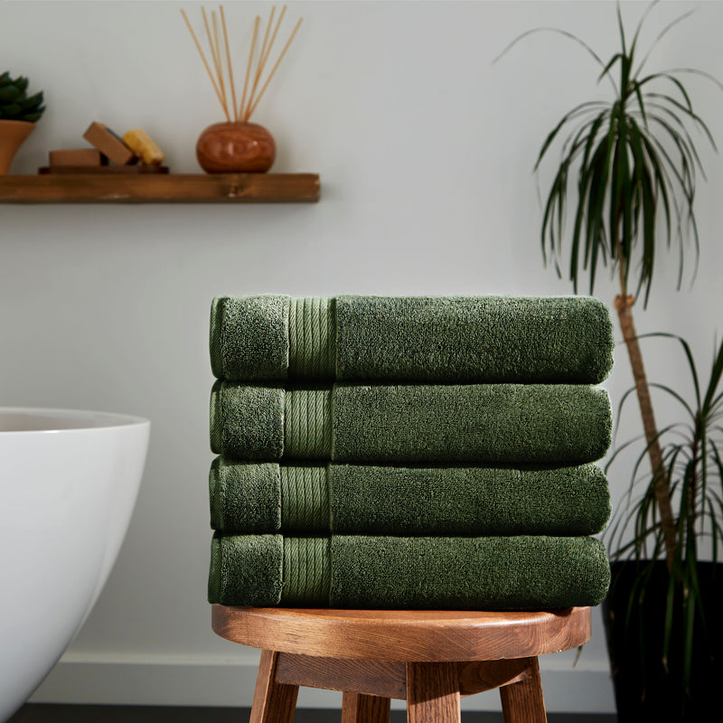 Sarry 4-Piece Bath Towel Set - 30x60” 550 GSM Luxury Turkish Cotton