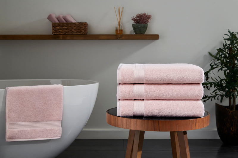 Sarry 4-Piece Bath Towel Set - 30x60” 550 GSM Luxury Turkish Cotton