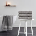 Sarry 4-Piece Bath Towel Set - 30x60” 550 GSM Luxury Turkish Cotton
