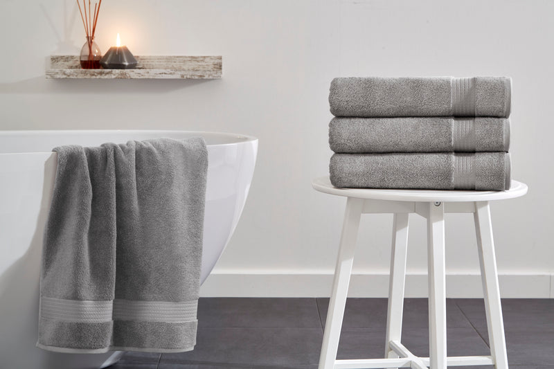 Sarry 4-Piece Bath Towel Set - 30x60” 550 GSM Luxury Turkish Cotton