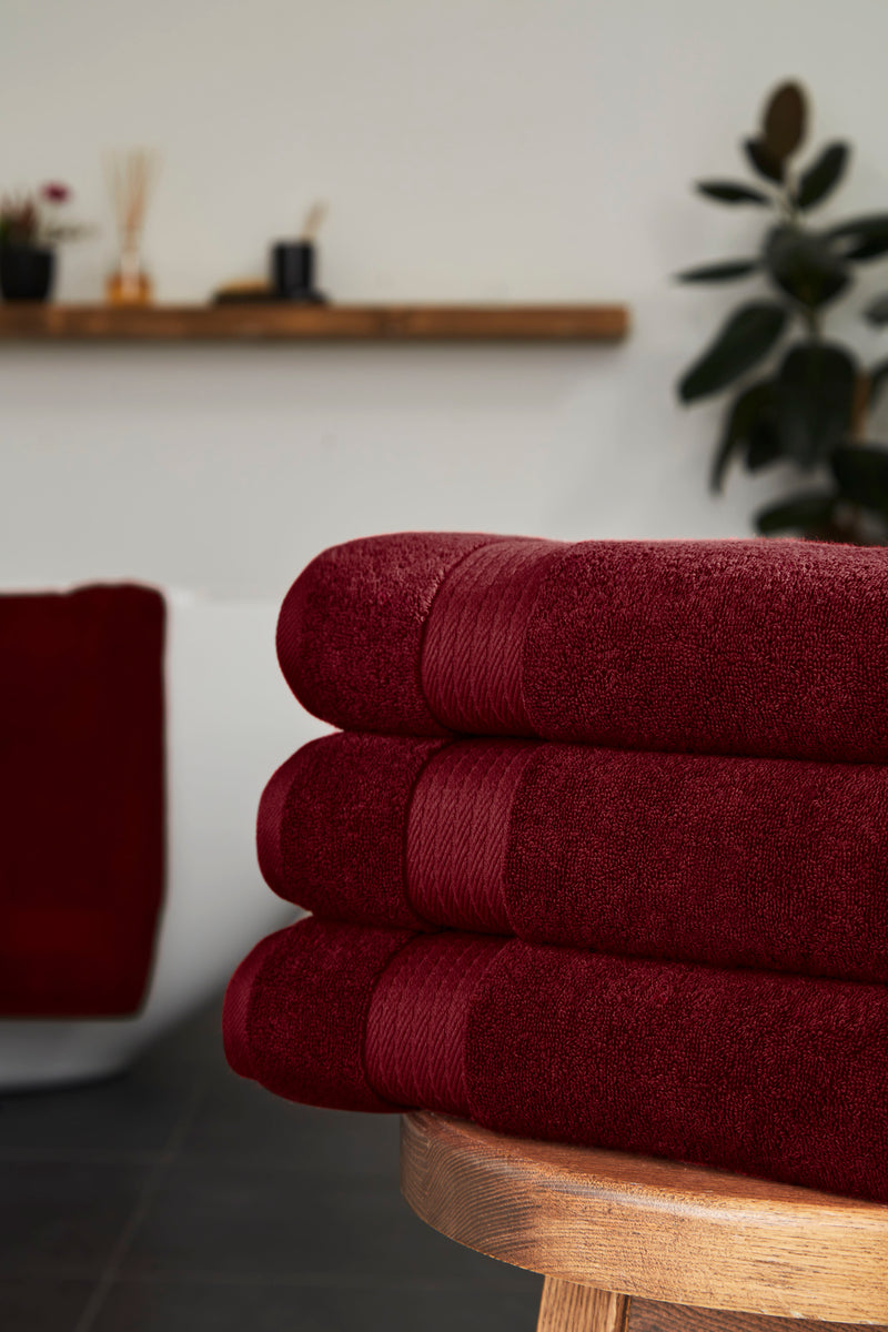 Sarry 4-Piece Bath Towel Set - 30x60” 550 GSM Luxury Turkish Cotton