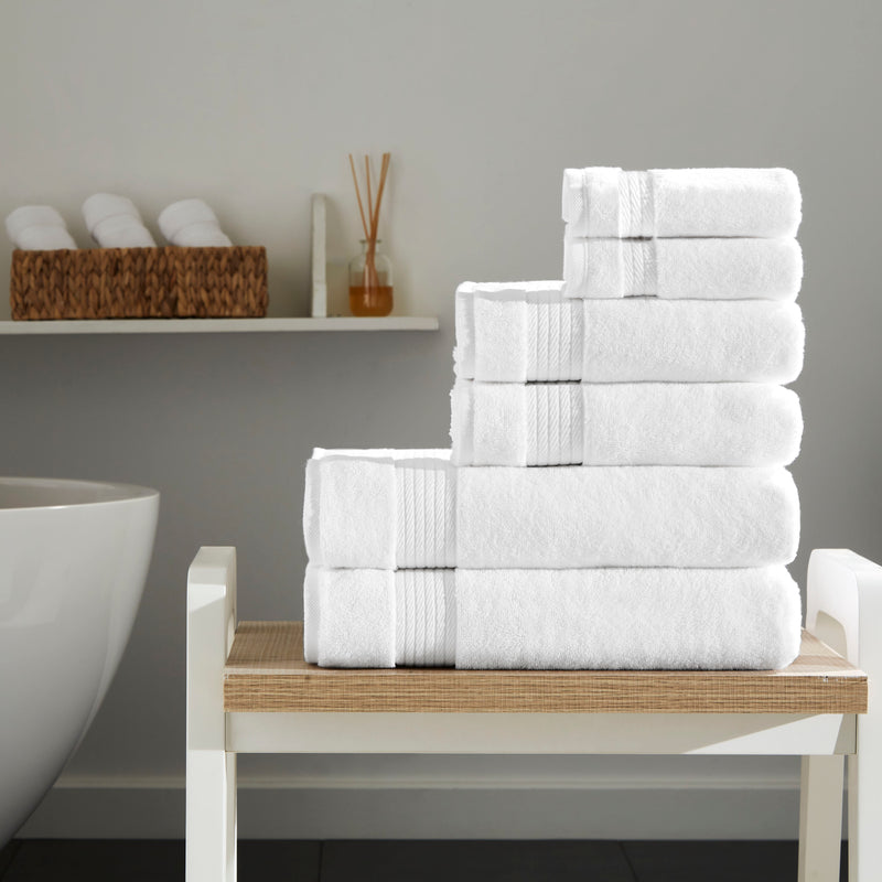 Sarry 6-Piece Luxury Bath Towel Set - 100% Turkish Cotton