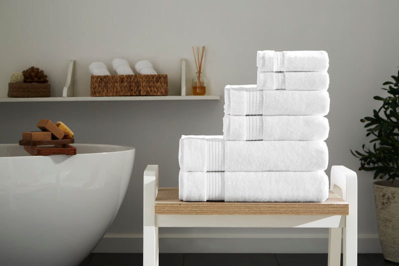 Sarry 6-Piece Luxury Bath Towel Set - 100% Turkish Cotton