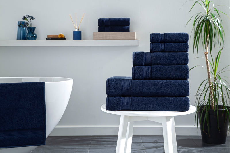 Sarry 6-Piece Luxury Bath Towel Set - 100% Turkish Cotton