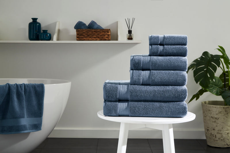 Sarry 6-Piece Luxury Bath Towel Set - 100% Turkish Cotton