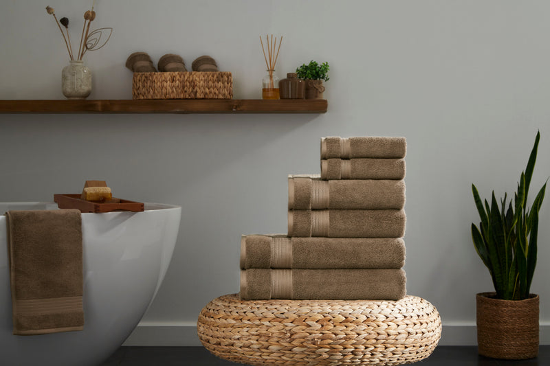 Sarry 6-Piece Luxury Bath Towel Set - 100% Turkish Cotton